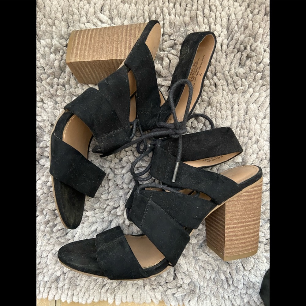 Black Casual Heels